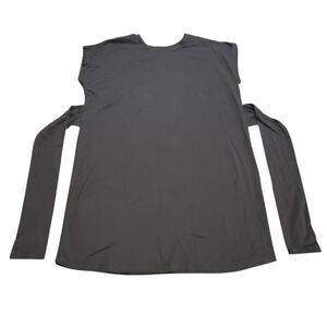 Universal Standard Jersey Mini Dress Waist Tie Black Misa Short Sleeve Size M 18